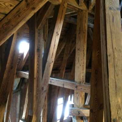 Oprava věžovité konstrukce střechy - Po opravách a ošetření